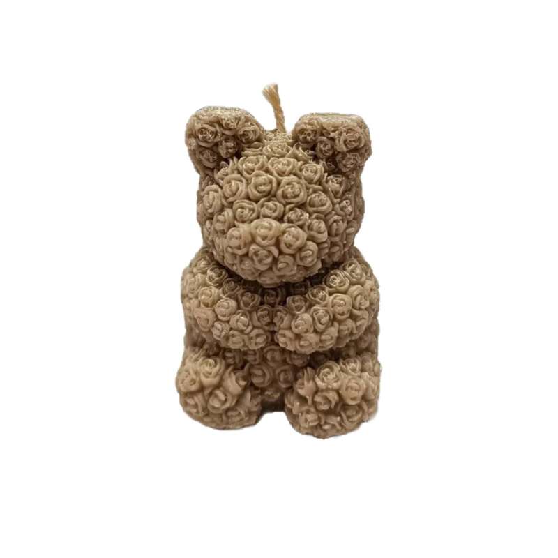 شمع مدل خرس گلی شمع مدل خرس گلی