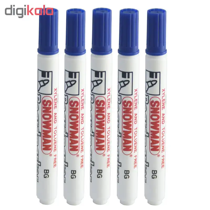 ماژیک وایت برد اسنومن مدل BG-12 بسته 5 عددی