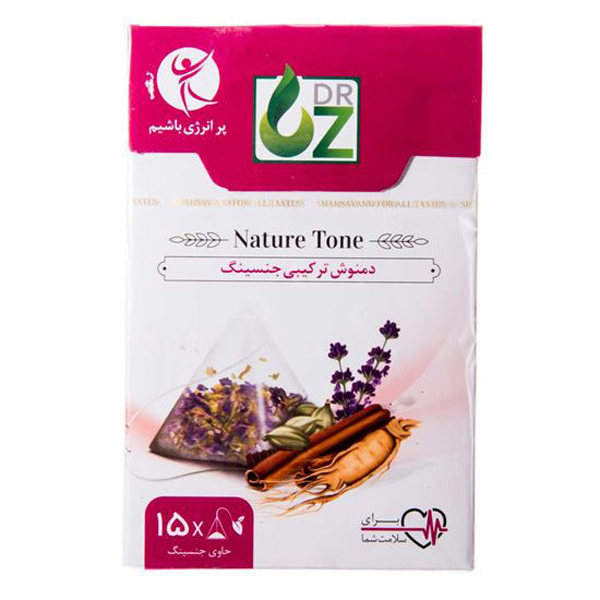 دمنوش ترکیبی جنسینگ دکتر آز  مدل Ginseng Herbamix Infusion بسته 15 عددی