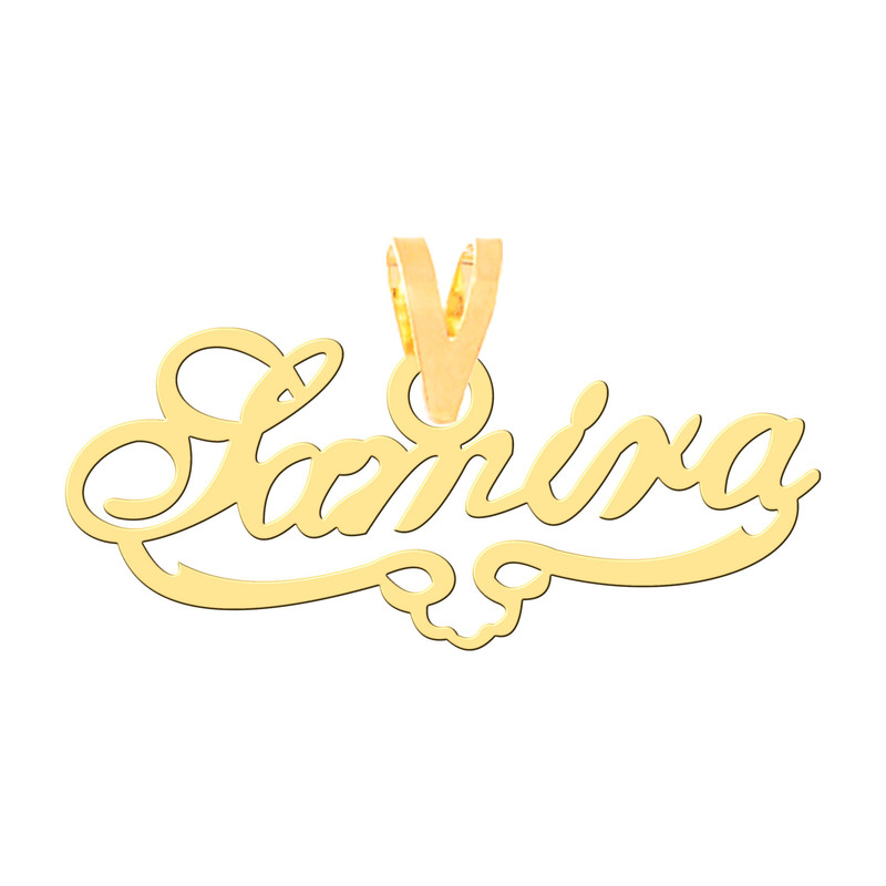 آویز گردنبند طلا 18 عیار زنانه کرابو طرح سمیرا مدل Kr3542