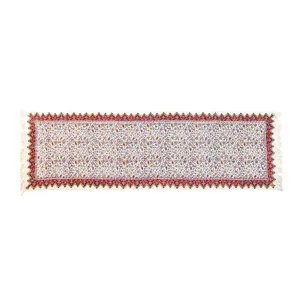 رانر قلمکار زابلیان مدل رومیزی 60×200 طرح مهر