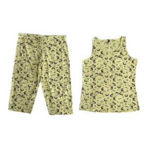 ست تاپ و شلوارک زنانه اچ اند ام مدل رنگین کمانی