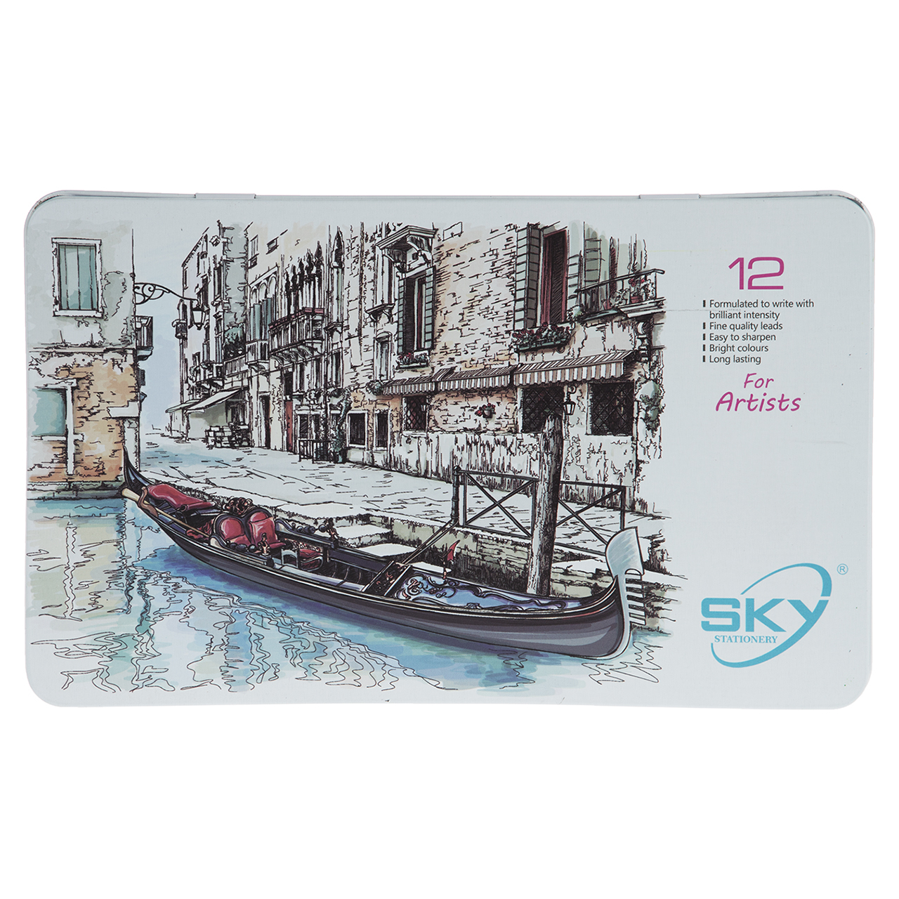 مداد رنگی 12 رنگ اسکای کد 101-1-8