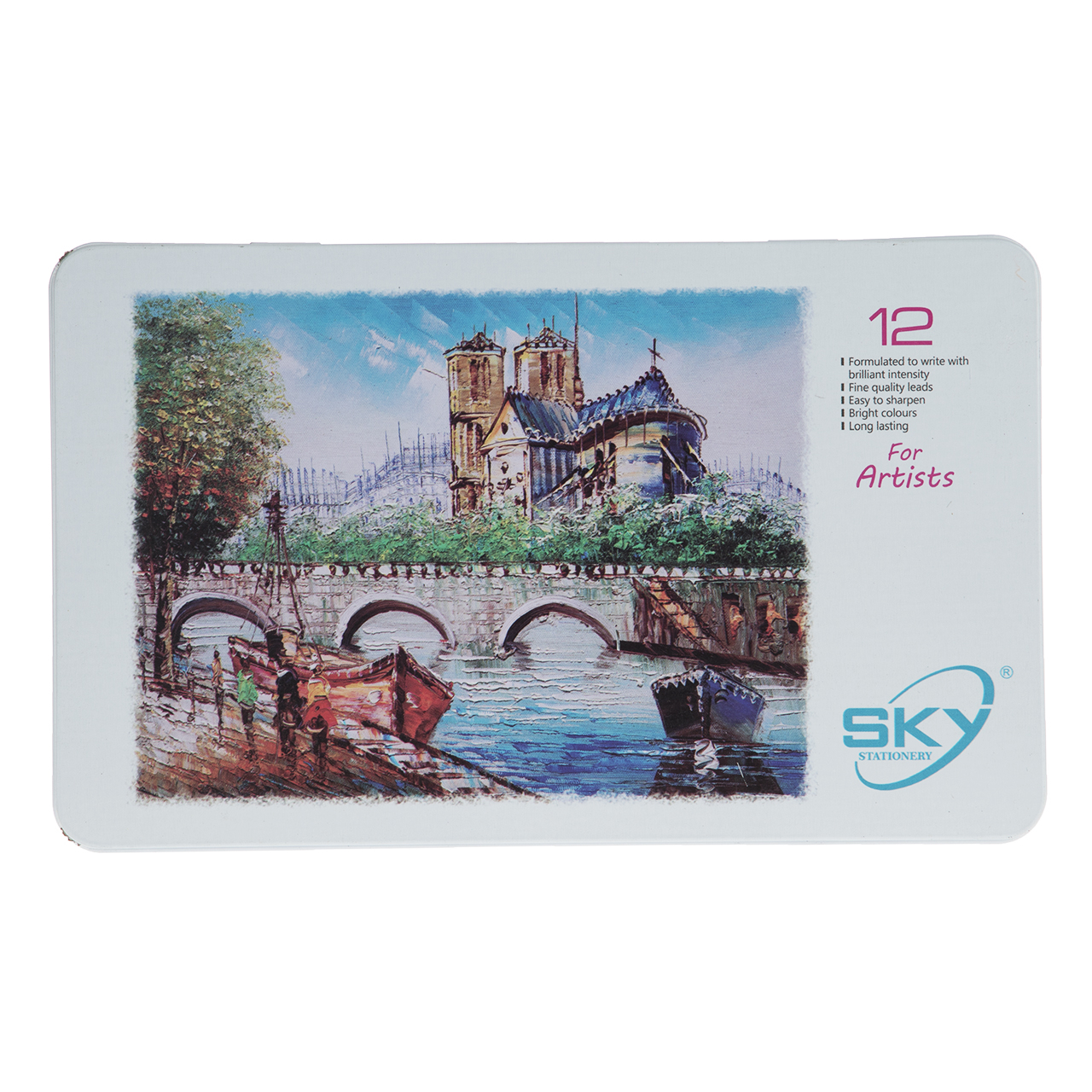 مداد رنگی 12 رنگ اسکای کد 101-1-9