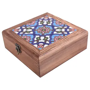 جعبه هدیه طرح کاشی مدل 00-12سایز 20 سانتی‌متر