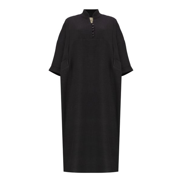 مانتو زنانه السانا مدل مرسیا کد 225701 رنگ مشکی