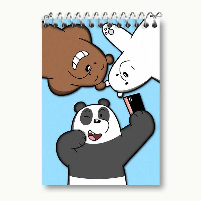 دفتر یادداشت 50 برگ خندالو طرح سه خرس کله پوک کد N4917