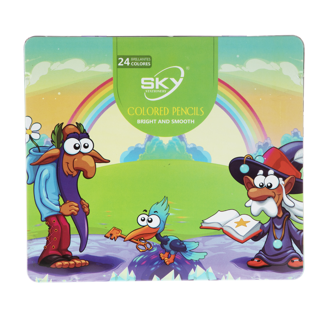 مداد رنگی 24 رنگ اسکای کد 101-1-6