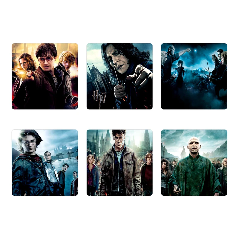 زیر لیوانی طرح هری پاتر مدل set26 مجموعه 6 عددی