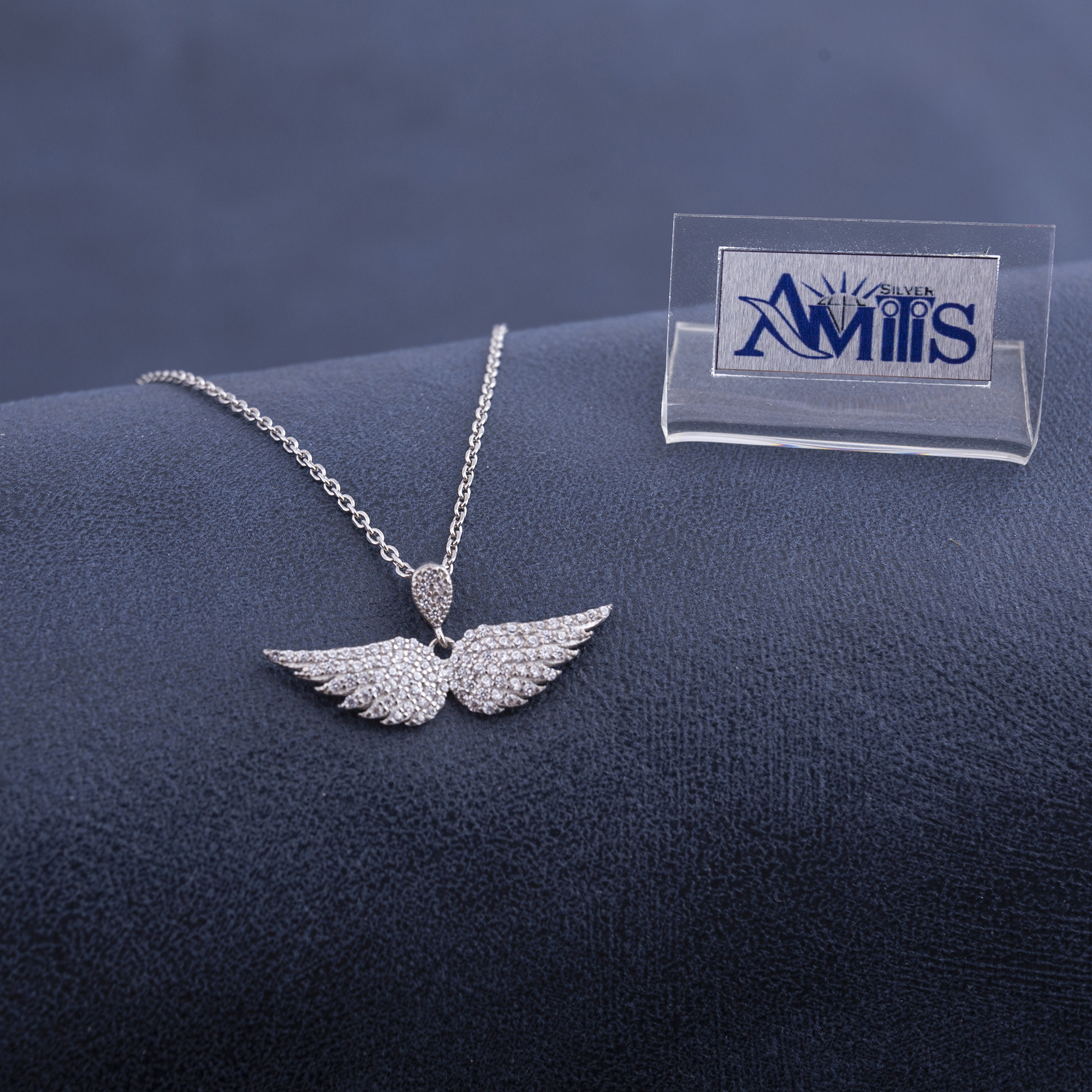 گردنبند نقره زنانه مدل بال فرشته M140