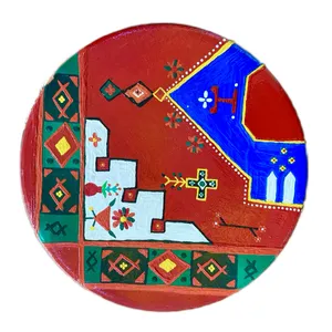 دیوارکوب سفالی طرح فرش سنتی 