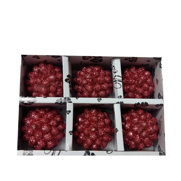 شمع طرح مرواریدی بسته 6 عددی شمع طرح مرواریدی بسته 6 عددی
