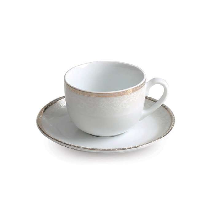 سرویس چای خوری 12 پارچه چینی زرین ایران سری ایتالیا اف مدل ریوا درجه عالی