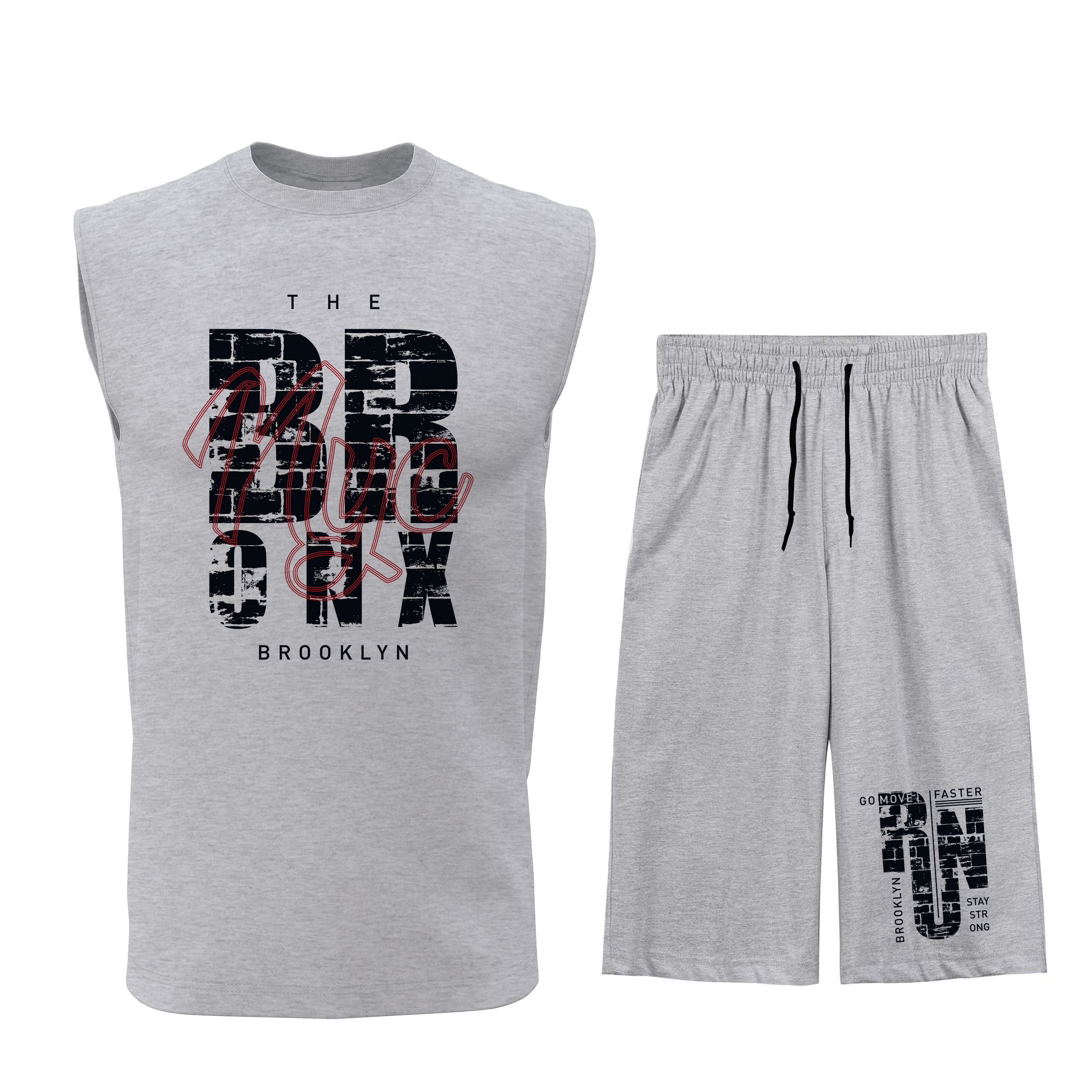 ست تاپ و شلوارک مردانه مدل B069G