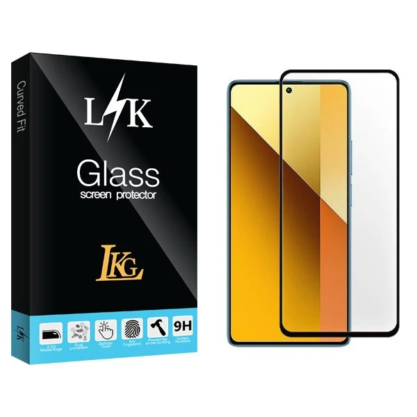 محافظ صفحه نمایش شیشه ای ال کا جی مدل LKK FullGlue مناسب برای گوشی موبایل شیائومی Redmi Note 13 5G