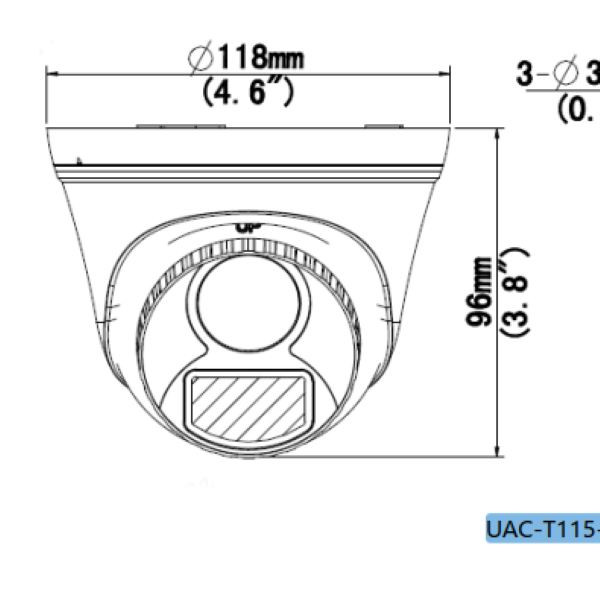 دوربین مداربسته آنالوگ یونی ویو مدل UAC-T115-F28