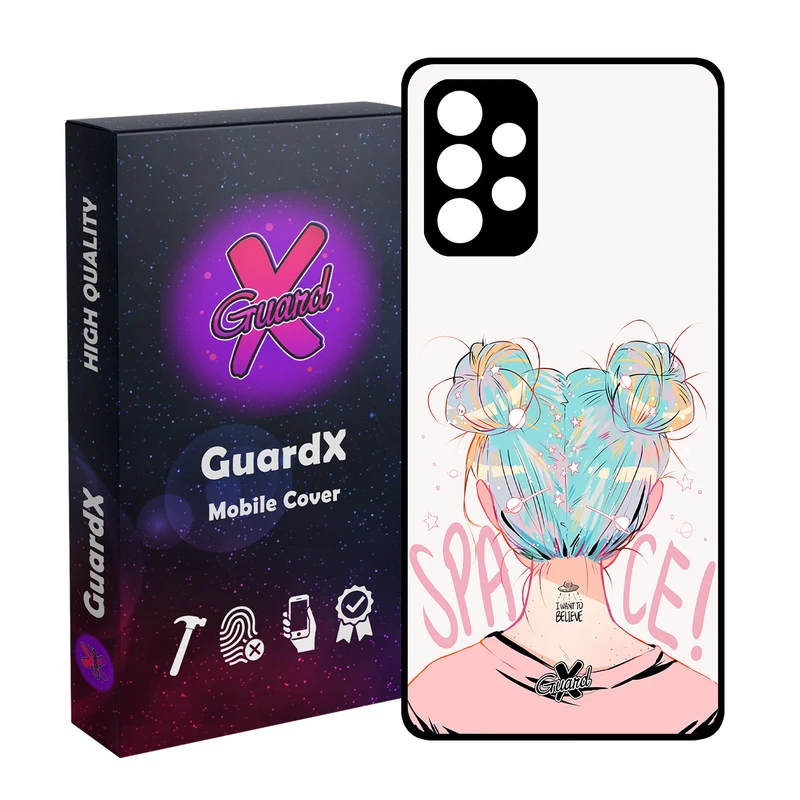 کاور گارد ایکس طرح دختر مدل Glass10198 مناسب برای گوشی موبایل سامسونگ Galaxy A52