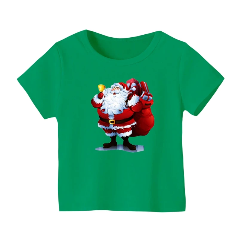 تی شرت آستین کوتاه بچگانه مدل بابانوئل کریسمس کد 2
