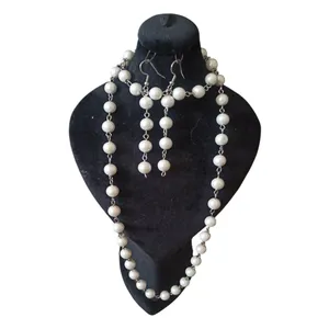 نیم ست زنانه مدل مروارید سنگ کد M2025 