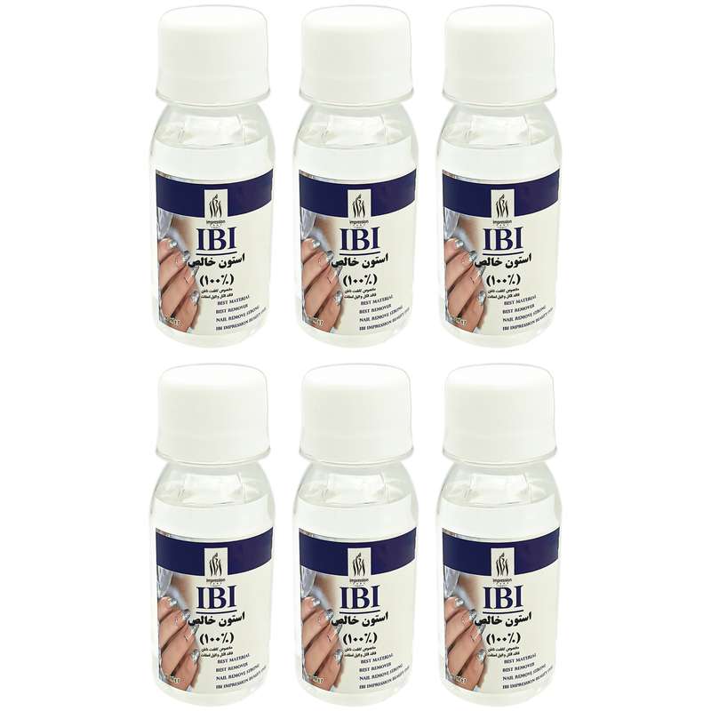 استون آی بی آی مدل IB-100 حجم 60 میلی لیتر مجموعه 6 عددی استون آی بی آی مدل IB-100 حجم 60 میلی لیتر مجموعه 6 عددی