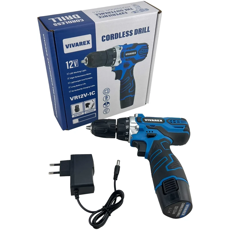 عکس شماره 7 : پیچ گوشتی شارژی ویوارکس مدل vr12v-1c-blue