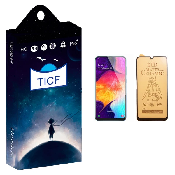محافظ صفحه نمایش سرامیکی تی ای سی اف مدل +HD مناسب برای گوشی موبایل سامسونگ Galaxy A50
