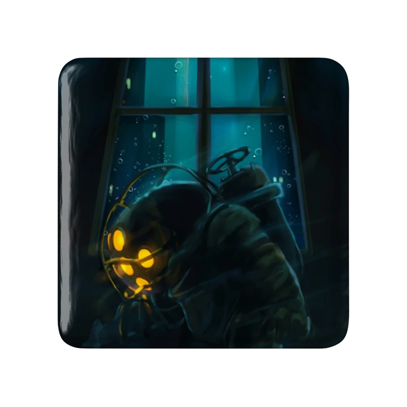 پیکسل خندالو طرح بازی بایوشاک (Bioshock) مدل مربعی کد 31370