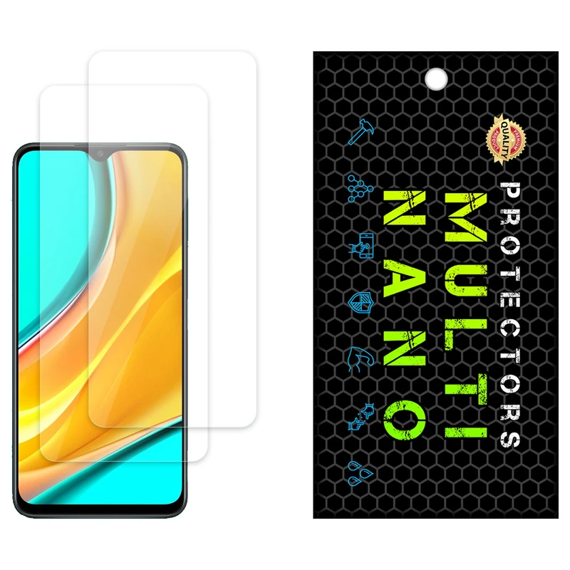محافظ صفحه نمایش شفاف مولتی نانو مدل X-S2N مناسب برای گوشی موبایل شیائومی Poco M2 Reloaded بسته دو عددی