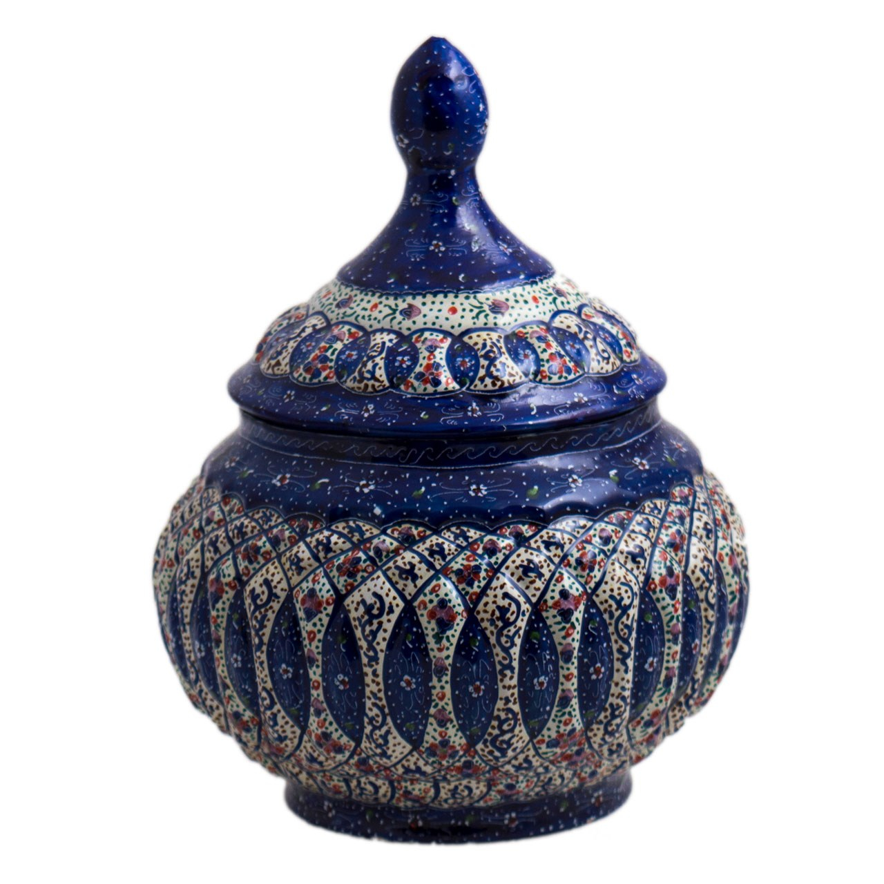قندان میناکاری رستا طرح 30-17-102 ارتفاع 17 سانتی متر