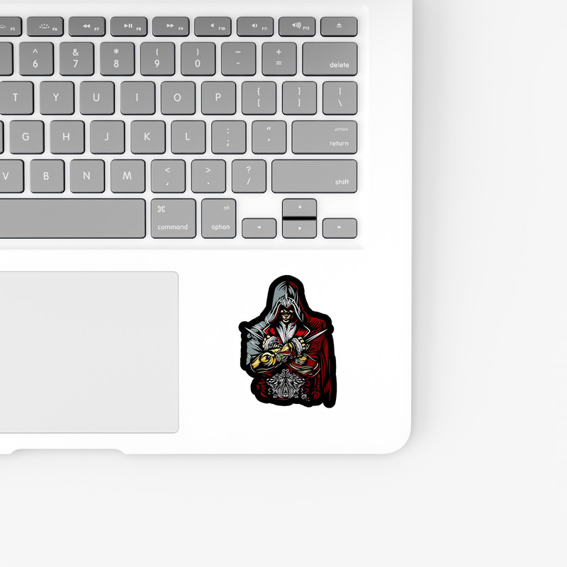 استیکر لپ تاپ و موبایل بووم طرح بازی کامپیوتری مدل Assassins Creed کد PS125