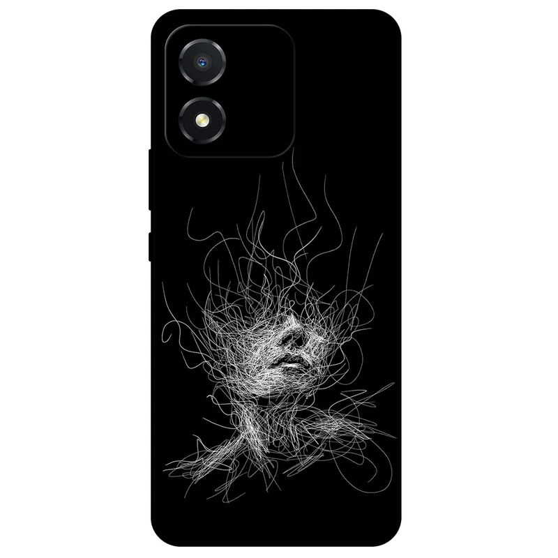  کاور مگافون طرح اسکچ صورت مدل 7423 مناسب برای گوشی موبایل آنر X5 4G