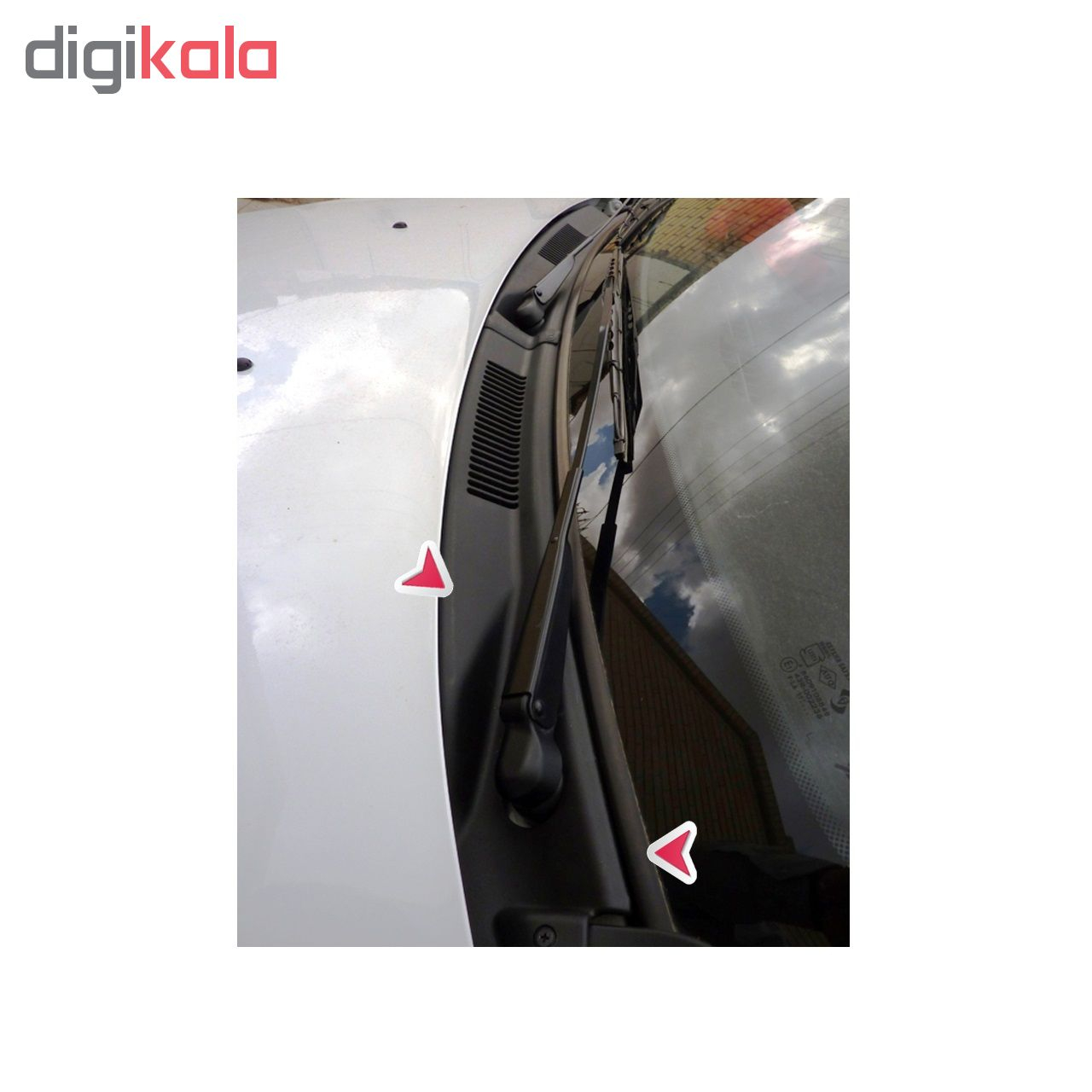 قاب آبریز برف پاک کن مدل اکو متاسب برای خودرو ساندرو و استپ وی+نوار زیر شیشه
