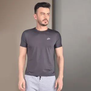 تی شرت ورزشی مردانه نایکی مدل 8492 رنگ دودی