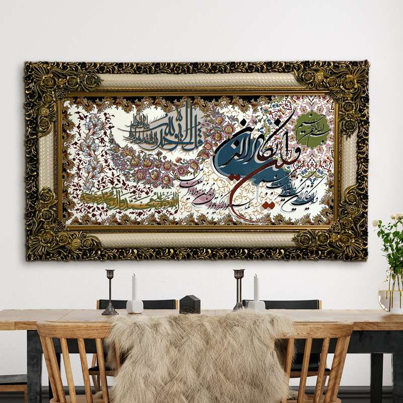 تابلو فرش ماشینی طرح وان یکاد کد ۷۲۱۹