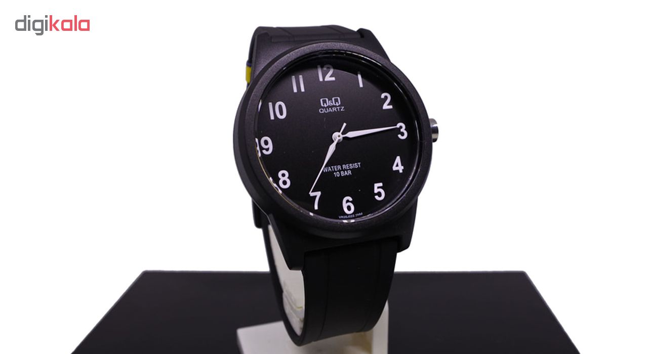 ساعت مچی عقربه ای مردانه کیو اند کیو مدلVR35J022Y به همراه دستمال مخصوص برند کلین واچ -  - 3