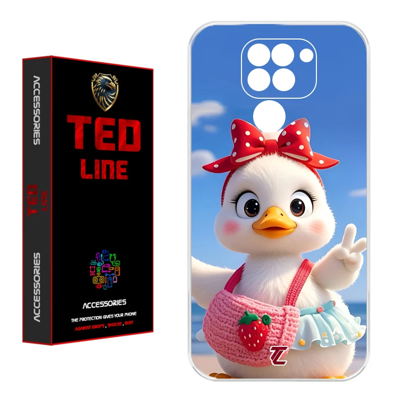 کاور تدلاین طرح اردک کد 1186 مناسب برای گوشی موبایل شیائومی Redmi Note 9
