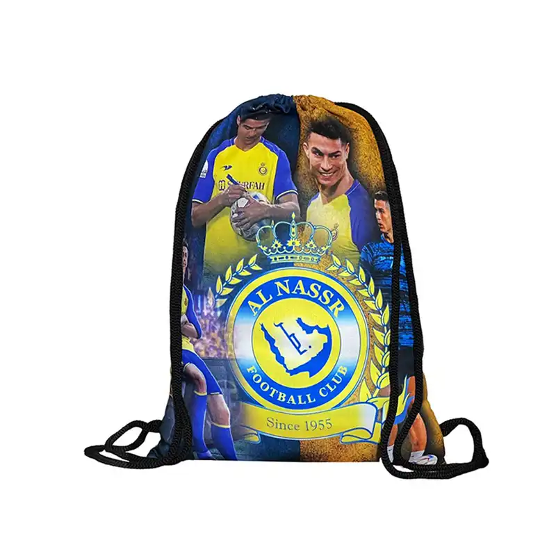 کوله پشتی مدل ALNASSR_ since1955 پارچه مکلون چاپ کامپیوتری