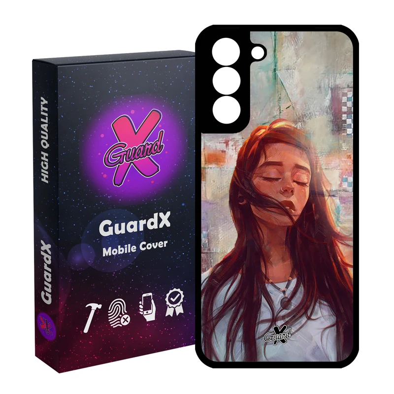 کاور گارد ایکس طرح Girl مدل Glass10056 مناسب برای گوشی موبایل سامسونگ Galaxy S21 FE