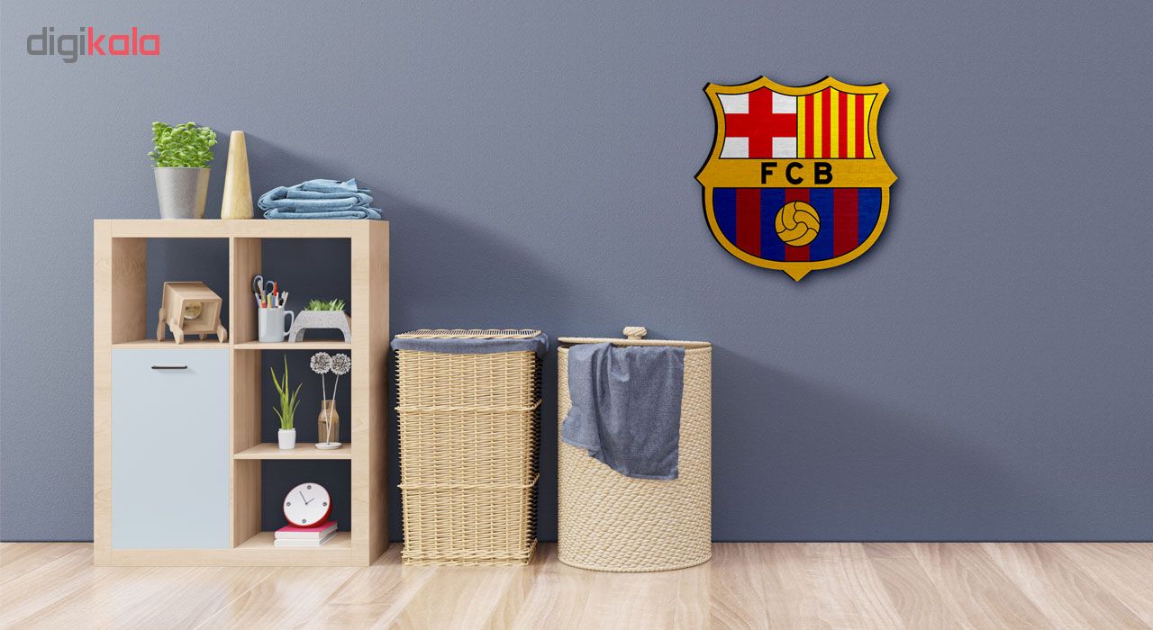استیکر چوبی دکوماس طرح بارسلونا کد Barcelona DMS-WS101