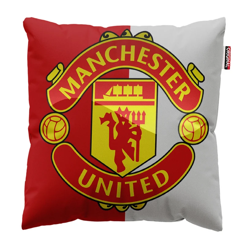 کوسن پاد آفرین طرح باشگاه منچستریونایتد کد 2370 سایز 30*30 سانتی متر