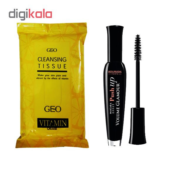 ریمل حجم دهنده بورژوآ مدل Push Up Volume Glamour به همراه دستمال مرطوب جیو بسته 10 عددی ریمل حجم دهنده بورژوآ مدل Push Up Volume Glamour به همراه دستمال مرطوب جیو بسته 10 عددی