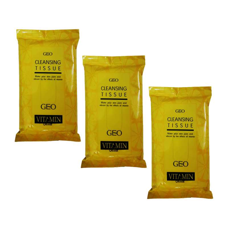 دستمال مرطوب جیو مدل Vitamin بسته 30 عددی