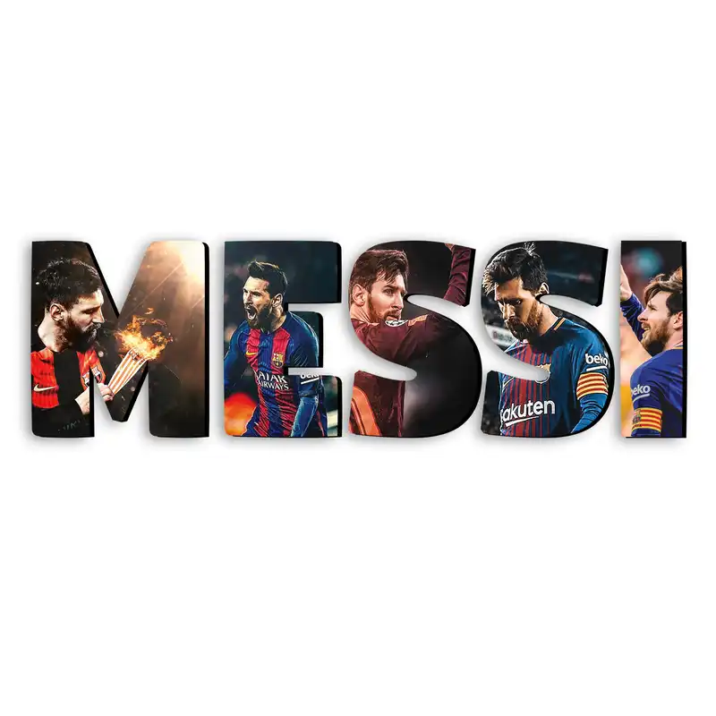 استیکر چوبی دیکوماس طرح لیونل مسی کد Messi DMS-WS114