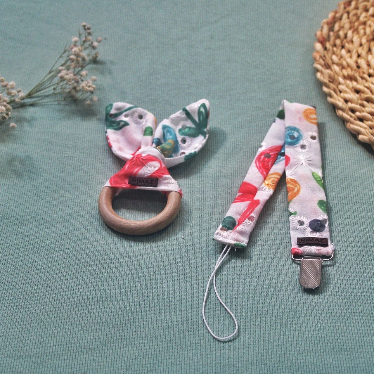 ست هدبند ریماز مدل بهار کد m2402 به همراه بند پستانک و دندانگیر - - 11