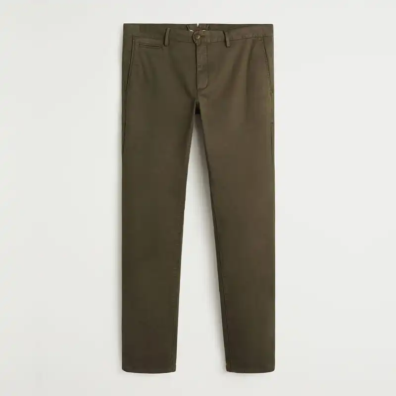 شلوار مردانه مانگو مدل کتان کد KH720BAR