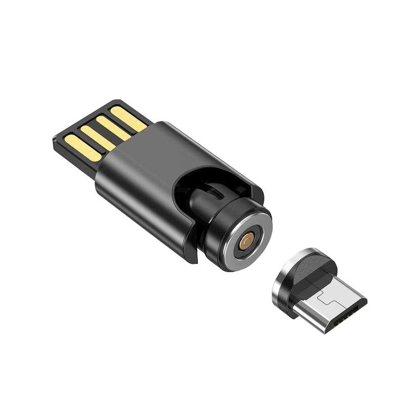 مبدل مغناطیسی USB به MicroUSB / USB-C / لایتنینگ مدل mini magnetic