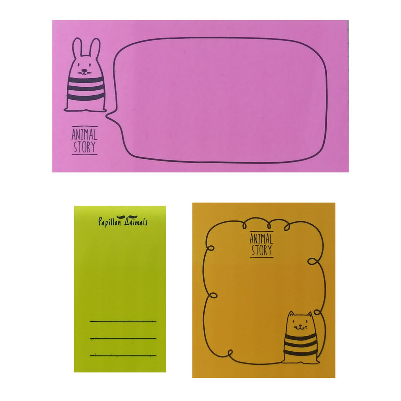 کاغذ یادداشت چسب دار اسکول فنس کد 1-92124 مجموعه 3 عددی