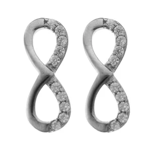 گوشواره نقره طرح بی نهایت 2