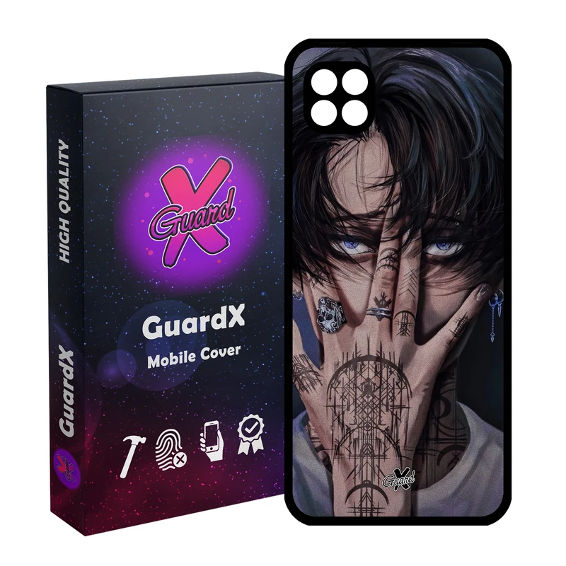 کاور گارد ایکس طرح لیوای آکرمن انیمه مدل Glass10557 مناسب برای گوشی موبایل سامسونگ Galaxy A22 5G