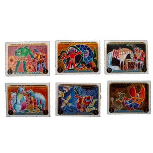 تمبر یادگاری مدل کارتونی کد aa-408 مجموعه 6 عددی